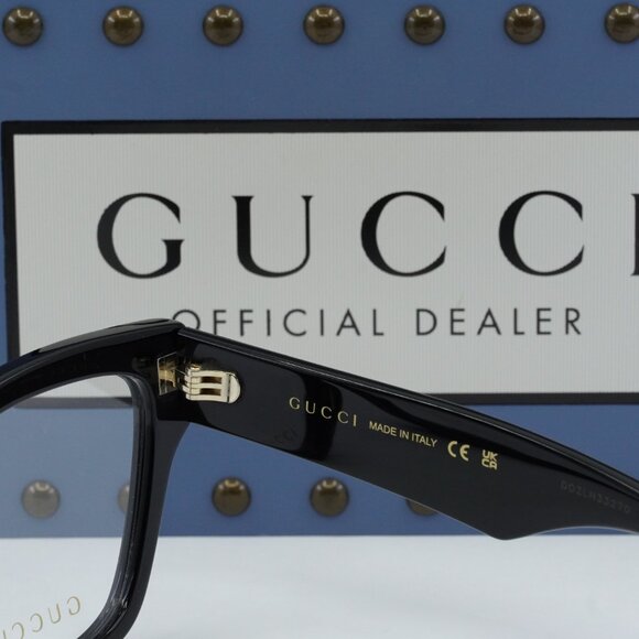 Gucci GG1424O 005 Cat Eye Eyeglasses - Black 54mm - Picture 6 of 10